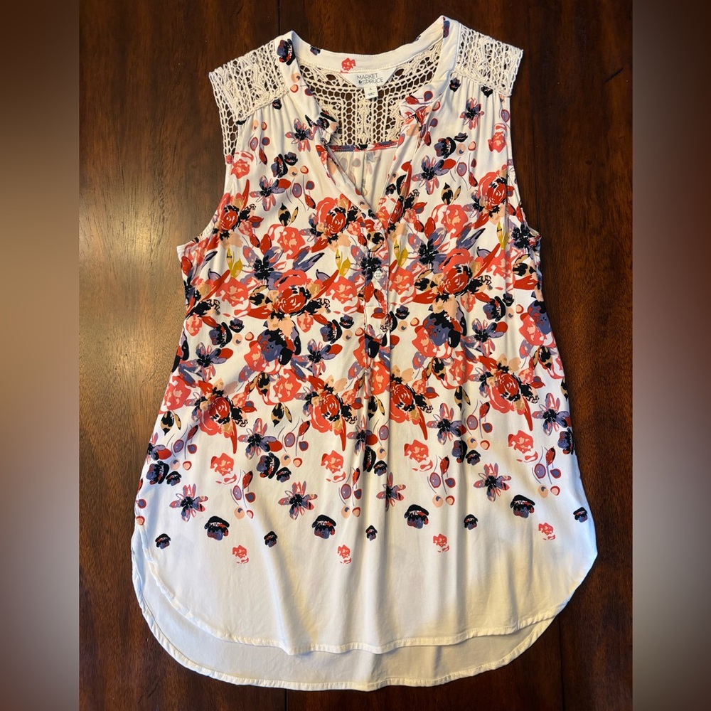 Market & Spruce Sleeveless Blouse size Large
